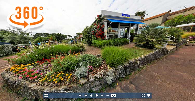 visite virtuelle camping face à la mer entre Royan et la Palmyre en charente maritime