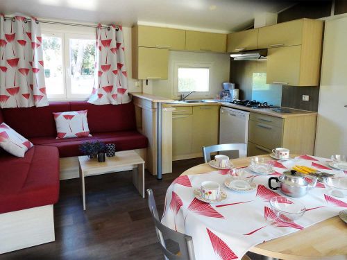 Mobile Home range "Privilège" | FLORES 2 Holiday rentals Mobile homes at the campsite 4 étoiles Charente-Maritime