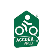 logo accueil vélo saint palais sur mer face à la mer campings