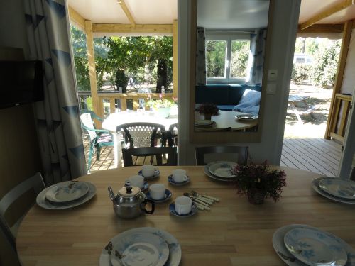 Mobile Home range "Privilège" | FLORES 3 Holiday rentals Mobile homes at the campsite 4 étoiles Charente-Maritime