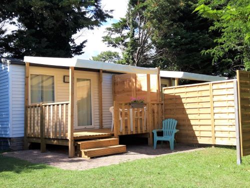 Stacaravan gamma "Comfort" | O’HARA Studio Verhuur stacaravans op de camping 4 étoiles Charente-Maritime