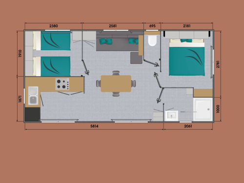Mobil-Home gamme "Privilège" | GRAND LARGE Location vacances Mobil-Homes au camping 4 étoiles Charente-Maritime